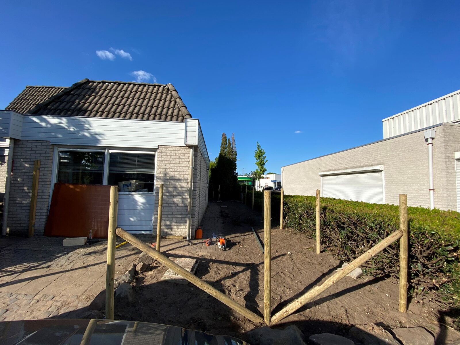 Erfafscheiding en beplanting